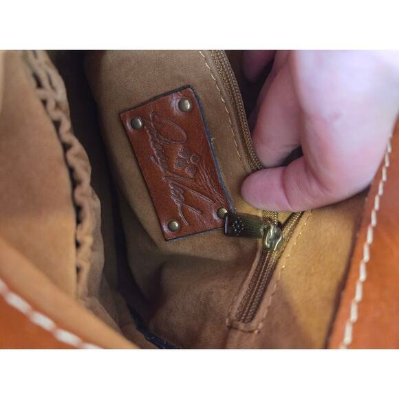 Patricia Nash Prizzi Brown Leather Crossbody Bag Purse - Picture 6 of 7